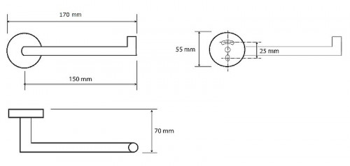 Держатель туалетной бумаги Bemeta Omega R 104212032 Хром