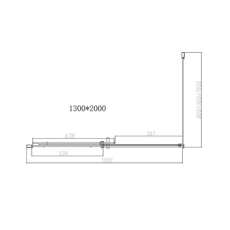 Душевой уголок Vincea Dice 130x90 VSR-4D9013CL профиль Хром стекло прозрачное