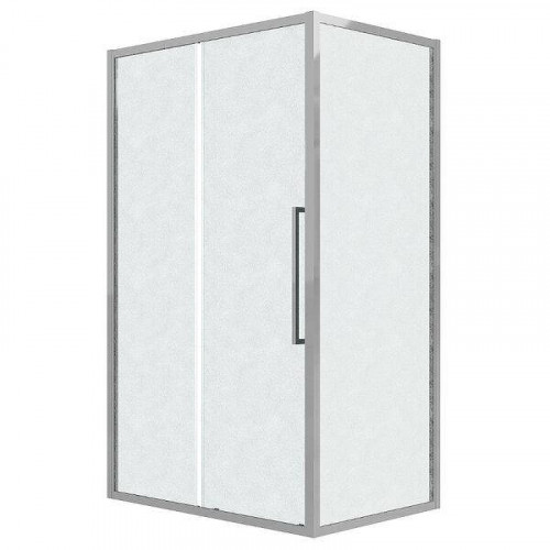 Душевой уголок Grossman Cosmo 100x100 L 120.K33.02.1010.10.02 профиль Хром стекло шиншилла