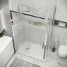Душевой уголок Grossman Cosmo 100x100 L 120.K33.02.1010.10.02 профиль Хром стекло шиншилла