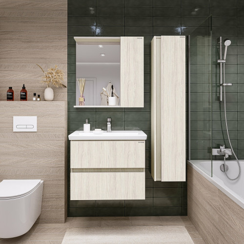 Зеркало со шкафом Grossman Юнит 70 207011 Кадена лайт МДФ / ЛДСП, стекло