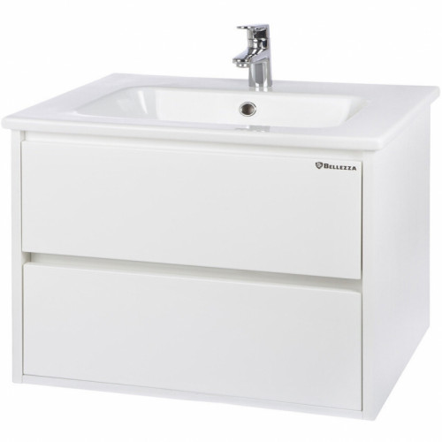 Тумба под раковину Bellezza Лоренцо 80 4639113270015 подвесная Белая МДФ / ЛДСП