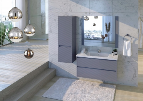 Тумба под раковину Bellezza Лоренцо 80 4639113270015 подвесная Белая МДФ / ЛДСП