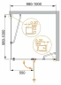 Душевой уголок Cezares Elena 100x100 ELENA-W-A-12-100-C-Cr профиль Хром стекло прозрачное