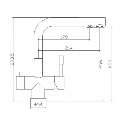 Смеситель для кухни Seaman Eco Venice SSN-1068-DG цвет Темная оружейная сталь