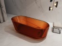 Ванна из полиэфирной смолы Abber Kristall 170х80 AT9706Opal Коричневая без гидромассажа