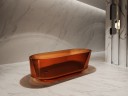 Ванна из полиэфирной смолы Abber Kristall 170х80 AT9706Opal Коричневая без гидромассажа