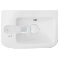 Раковина WeltWasser Aisbach 10100 L 37 10000004590 Белый глянец фаянс подвесная