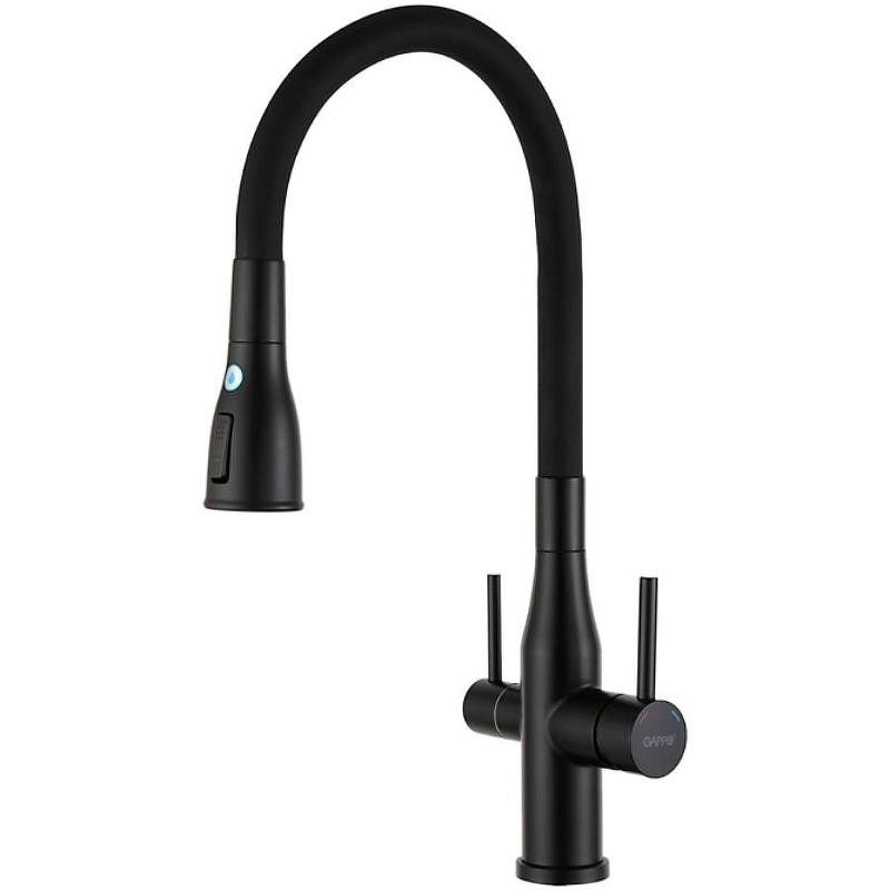 Смеситель для кухни Gappo G4399-66 Черный матовый нержавеющая сталь