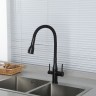 Смеситель для кухни Gappo G4399-66 Черный матовый нержавеющая сталь