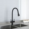Смеситель для кухни Gappo G4399-66 Черный матовый нержавеющая сталь