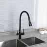 Смеситель для кухни Gappo G4399-66 Черный матовый нержавеющая сталь