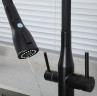 Смеситель для кухни Gappo G4399-66 Черный матовый нержавеющая сталь