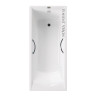 Чугунная ванна Vinsent Veron Devon 170x70 VDV1707045H/E60327CH цвет Белый с хромированными ручками