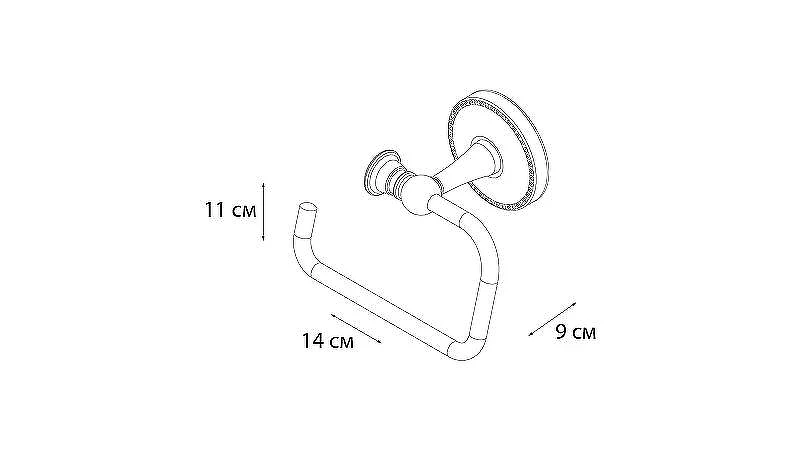 Держатель туалетной бумаги Fixsen Adele FX-55010B Хром