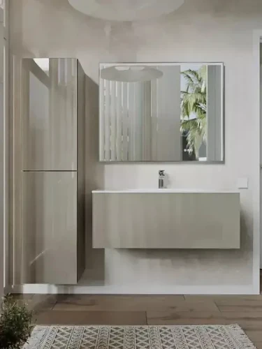 Тумба с раковиной Terminus Вега 120 VEG101201200501OSL подвесная цвет Капучино
