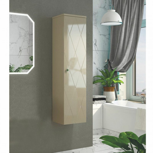 Шкаф пенал Comforty Кремона 40 00-00001219 подвесной Латте МДФ / ЛДСП