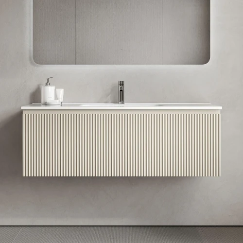 Тумба под раковину Sancos Snob R 1.0 120 SNR1.0120CE подвесная цвет Beige Soft