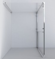 Душевой уголок Vincea Garda 130x90 VSR-1G9013CLGM профиль Вороненая сталь стекло прозрачное