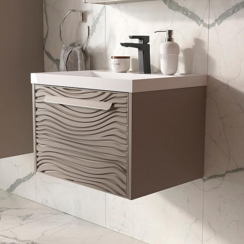 Тумба под раковину Equil Gleam 60 tpGLEAM60.1Y-25 подвесная цвет Амарок Дуб вотан