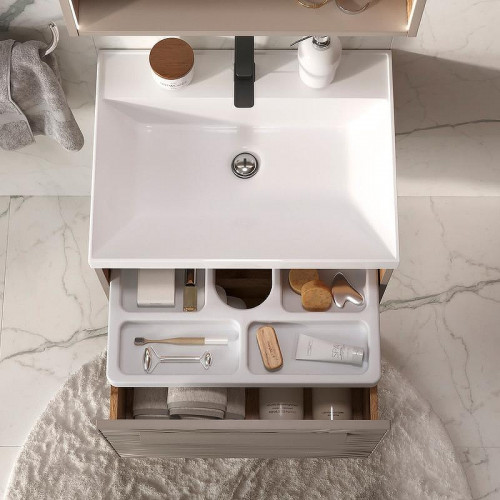 Тумба под раковину Equil Gleam 60 tpGLEAM60.1Y-25 подвесная цвет Амарок Дуб вотан