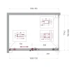 Душевой уголок BelBagno Soft Close-2 110x80 SOFT_CLOSE-2-AH-1-110/80-C-Cr профиль Хром стекло прозрачное