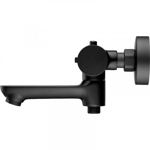 Смеситель для ванны Swedbe Mercury 9045B с термостатом Черный матовый латунь на стену