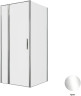 Душевой уголок Allen Brau Priority 90x90 3.31025.00+3.31043.00 цвет профиля Хром стекло прозрачное