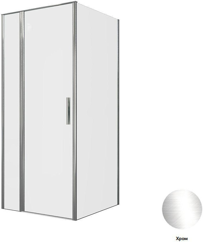 Душевой уголок Allen Brau Priority 90x90 3.31025.00+3.31043.00 цвет профиля Хром стекло прозрачное