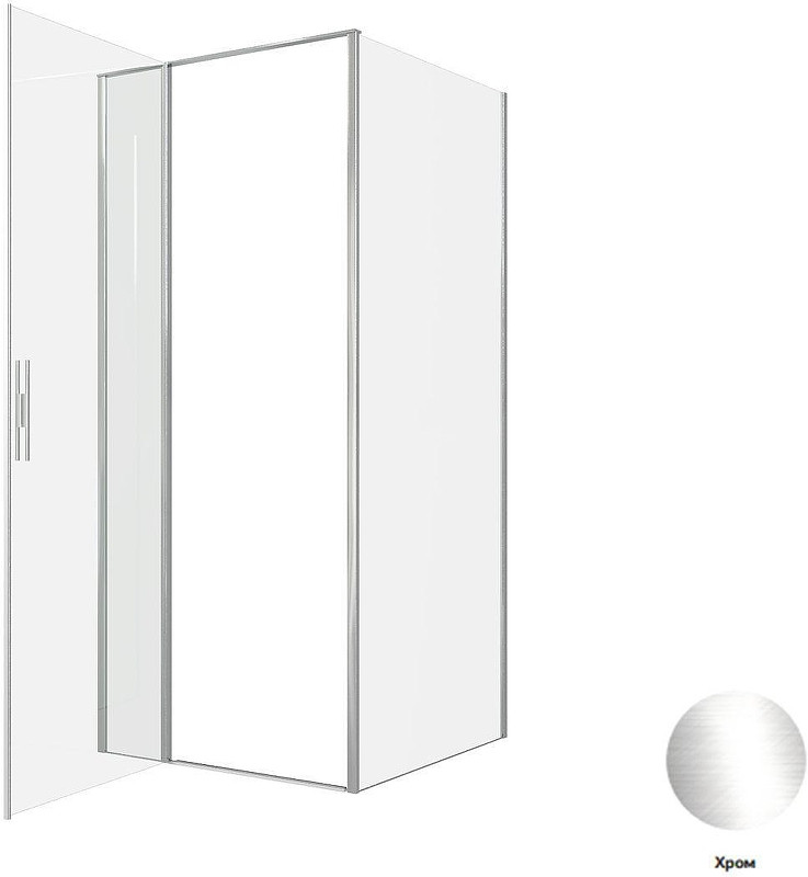 Душевой уголок Allen Brau Priority 90x90 3.31025.00+3.31043.00 цвет профиля Хром стекло прозрачное