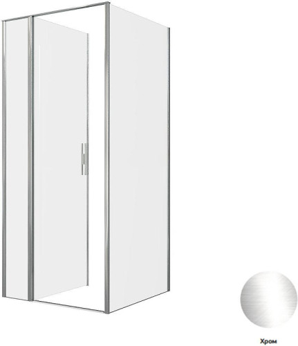Душевой уголок Allen Brau Priority 90x90 3.31025.00+3.31043.00 цвет профиля Хром стекло прозрачное
