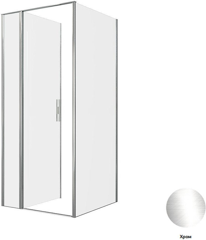 Душевой уголок Allen Brau Priority 90x90 3.31025.00+3.31043.00 цвет профиля Хром стекло прозрачное