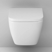 Комплект унитаза с инсталляцией AM.PM Gem FlashClean IS100201.901701 с сиденьем Микролифт и Белой глянцевой клавишей смыва фарфор подвесной