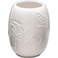 Стакан для зубных щеток Ridder Flower 2133101 Белый