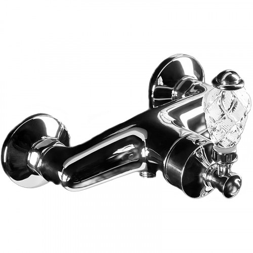 Смеситель для душа Boheme Vogue Crystal 224-CRST Хром латунь на стену