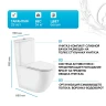 Унитаз компакт BelBagno Sfera-R BB2141CPR без бачка и сиденья фаянс напольный