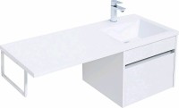 Тумба с раковиной Aquanet Токио 110 R 239209 подвесная Белая МДФ / ЛДСП