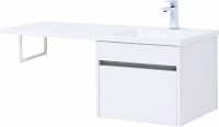 Тумба с раковиной Aquanet Токио 110 R 239209 подвесная Белая МДФ / ЛДСП