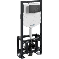 Инсталляция WasserKRAFT Dill 61TLT.010.ME.MB03 для унитаза с Черной матовой клавишей смыва