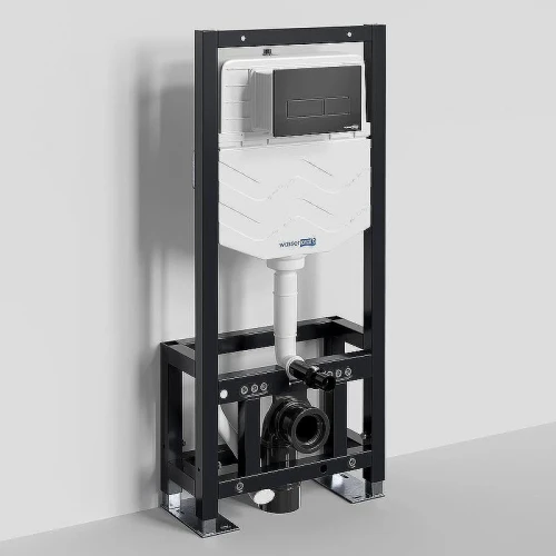 Инсталляция WasserKRAFT Dill 61TLT.010.ME.MB03 для унитаза с Черной матовой клавишей смыва