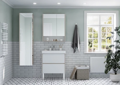 Тумба под раковину Aquaton Сканди 70 1A251801SDB20 подвесная Белый Дуб верона МДФ / ЛДСП