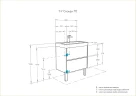Тумба под раковину Aquaton Сканди 70 1A251801SDB20 подвесная Белый Дуб верона МДФ / ЛДСП