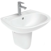 Раковина Creavit Sedef 55 SD055-00CB00E-0000 Белая фарфор подвесная