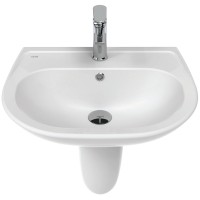 Раковина Creavit Sedef 55 SD055-00CB00E-0000 Белая фарфор подвесная