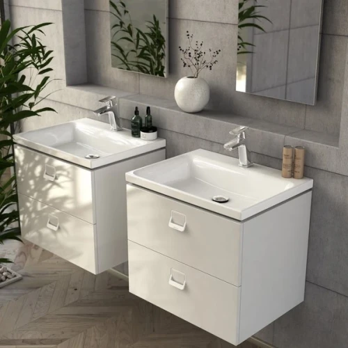 Тумба под раковину Ravak SD Comfort 60 X000001377 подвесная Белая глянцевая МДФ / ЛДСП