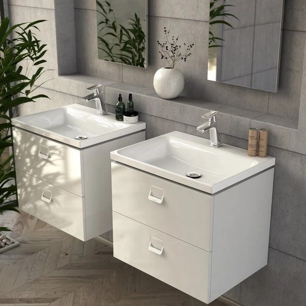 Тумба под раковину Ravak SD Comfort 60 X000001377 подвесная Белая глянцевая МДФ / ЛДСП