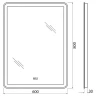 Зеркало BelBagno SPC-MAR-600-800-LED-TCH-PHONE с подсветкой с сенсорным выключателем с bluetooth с микрофоном с динамиками стекло