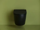 Унитаз Ceramicanova Uno Rimless CN11001MB подвесной Черный матовый с сиденьем Микролифт фарфор подвесной