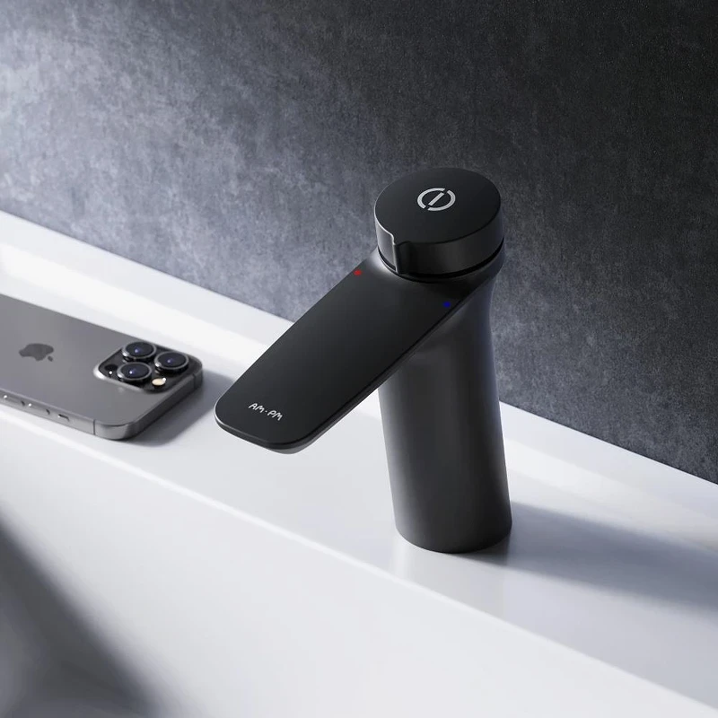 Смеситель для раковины AM.PM Inspire V2.0 TouchReel F50A02522 Черный матовый латунь