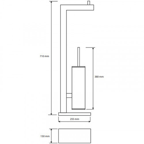 Напольная стойка Bemeta Beta 132836012 Хром